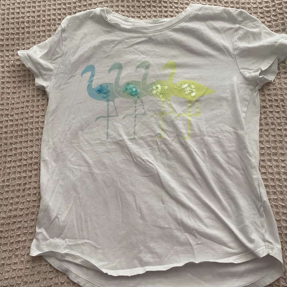 GAP Kids Flamingo Graphic Tee - White